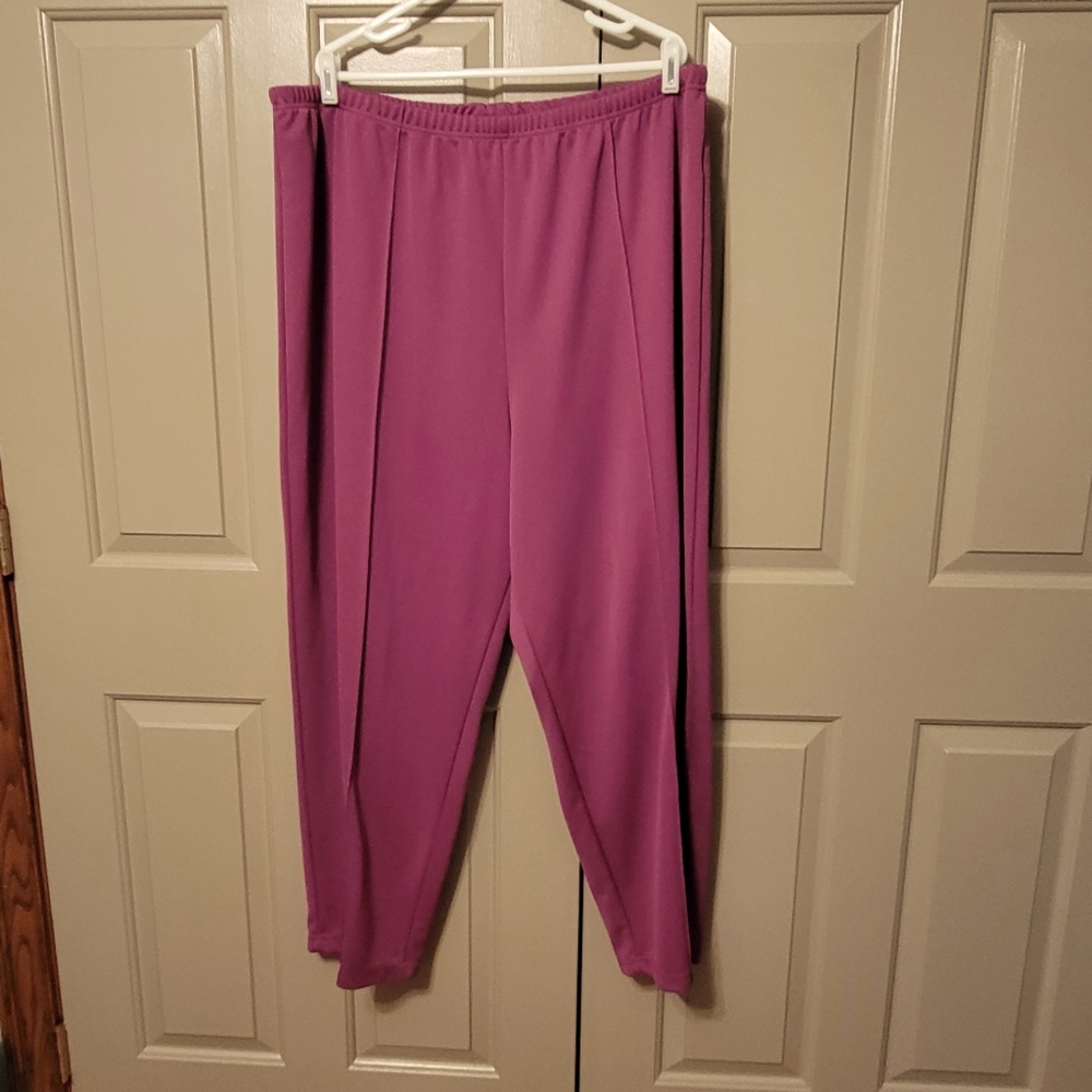 *FINAL PRICE *Only Neccessities ladies plus size cranberry colored pants.